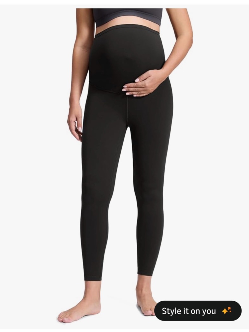 CRZ YOGA Butterluxe Maternity Leggings - 25" Inseam - Small (4-6) - Teal